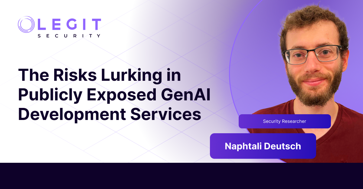 The Risks Lurking in Publicly Exposed GenAI Development Services